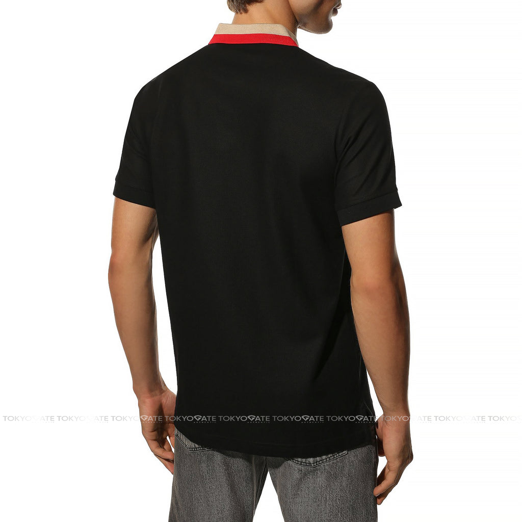 Áo polo Burberry 8083154 Edney Black Slim Fit