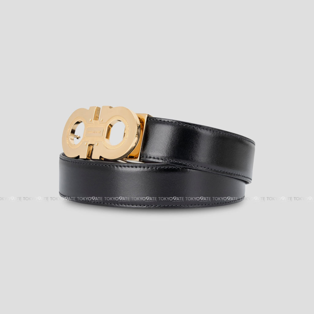 Dây lưng Ferragamo 670128 0772394 Reversible Gancini Belt Nero T.Moro