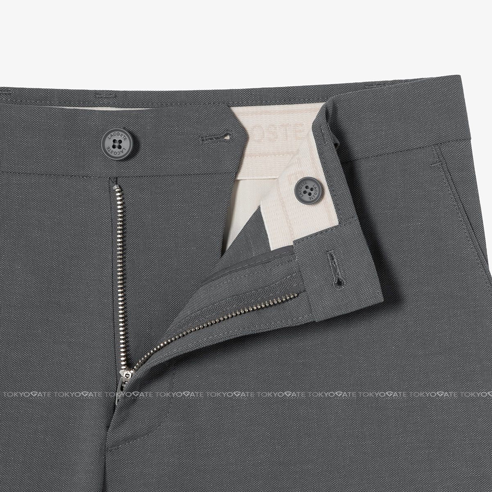 Quần âu Lacoste HH354E S5T Crepe Cotton Trousers Regular Fit