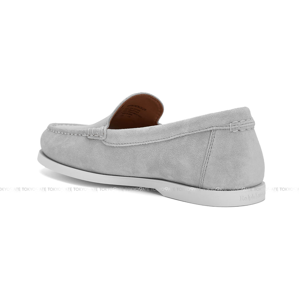 Giày Polo Ralph Lauren 803P09766002 Merton Suede Venetian Loafers Grey Suede