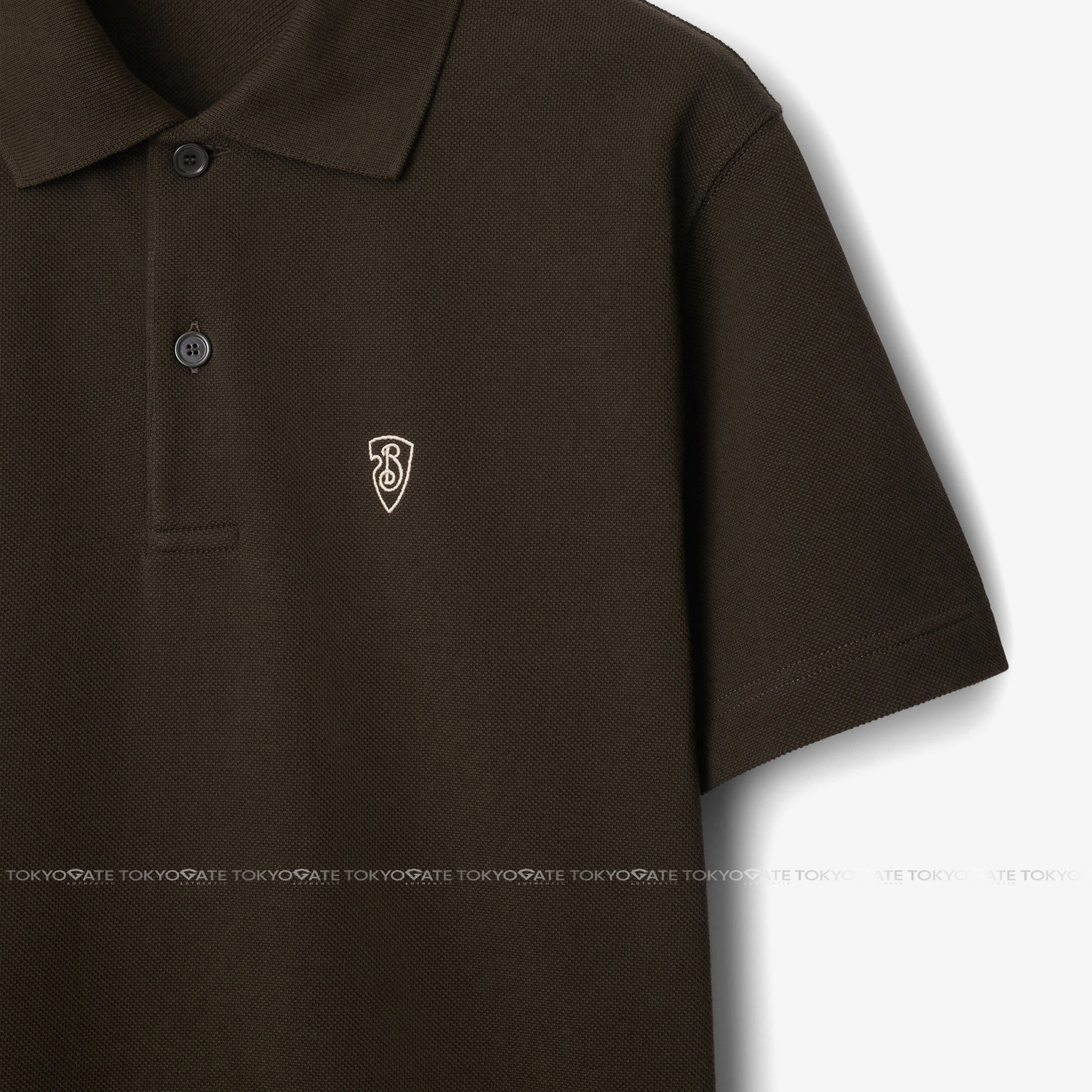 Áo polo Burberry 8099882 B Shield Logo Cotton Polo Shadow Slim Fit