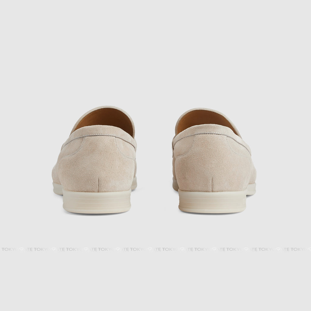Giày Gucci 782672 AACVH 9511 Leather With Horsebit Oatmeal