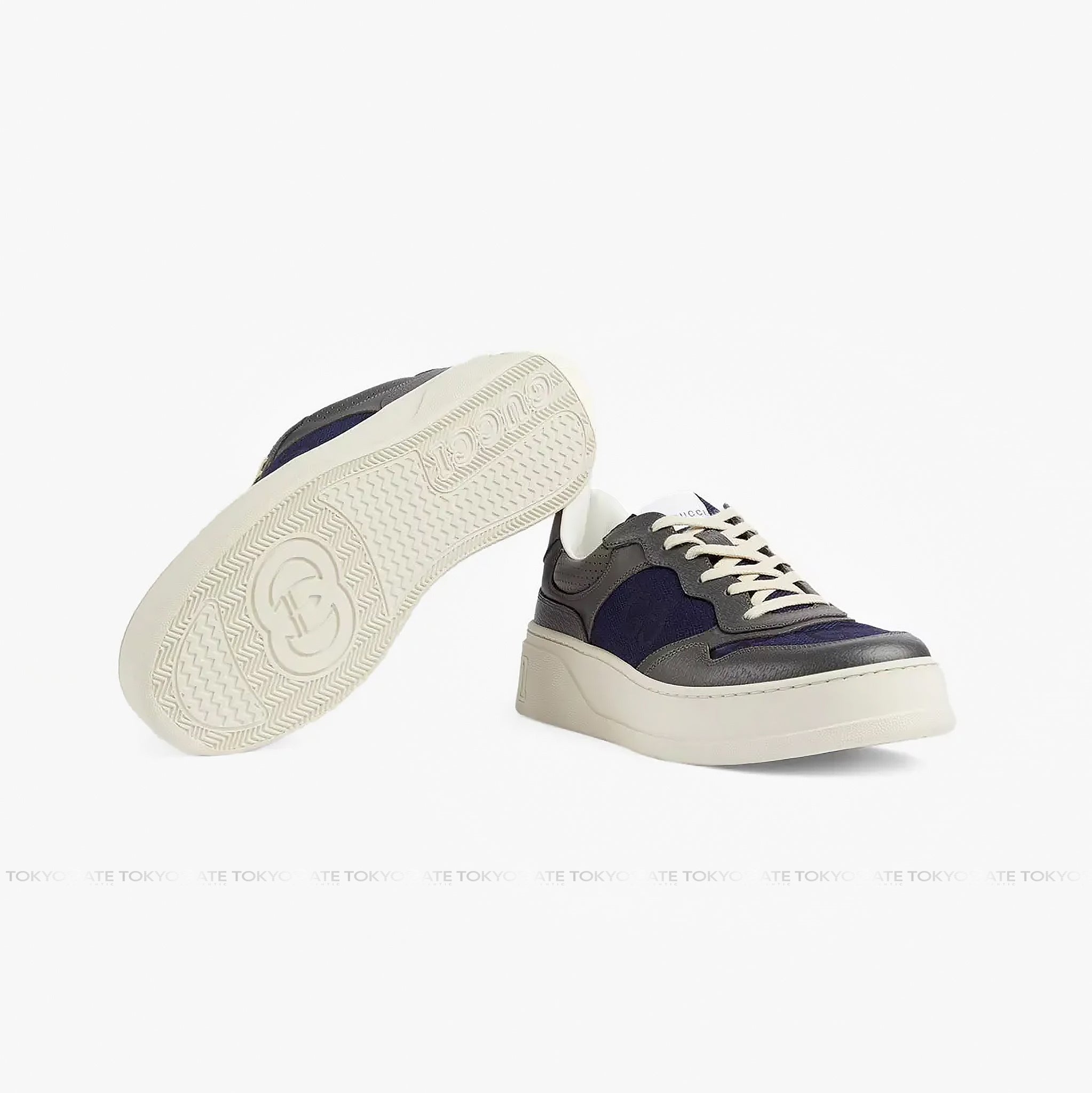 Giày Gucci 726543 AABNK 1152 Lace-Up Sneaker Grey Navy