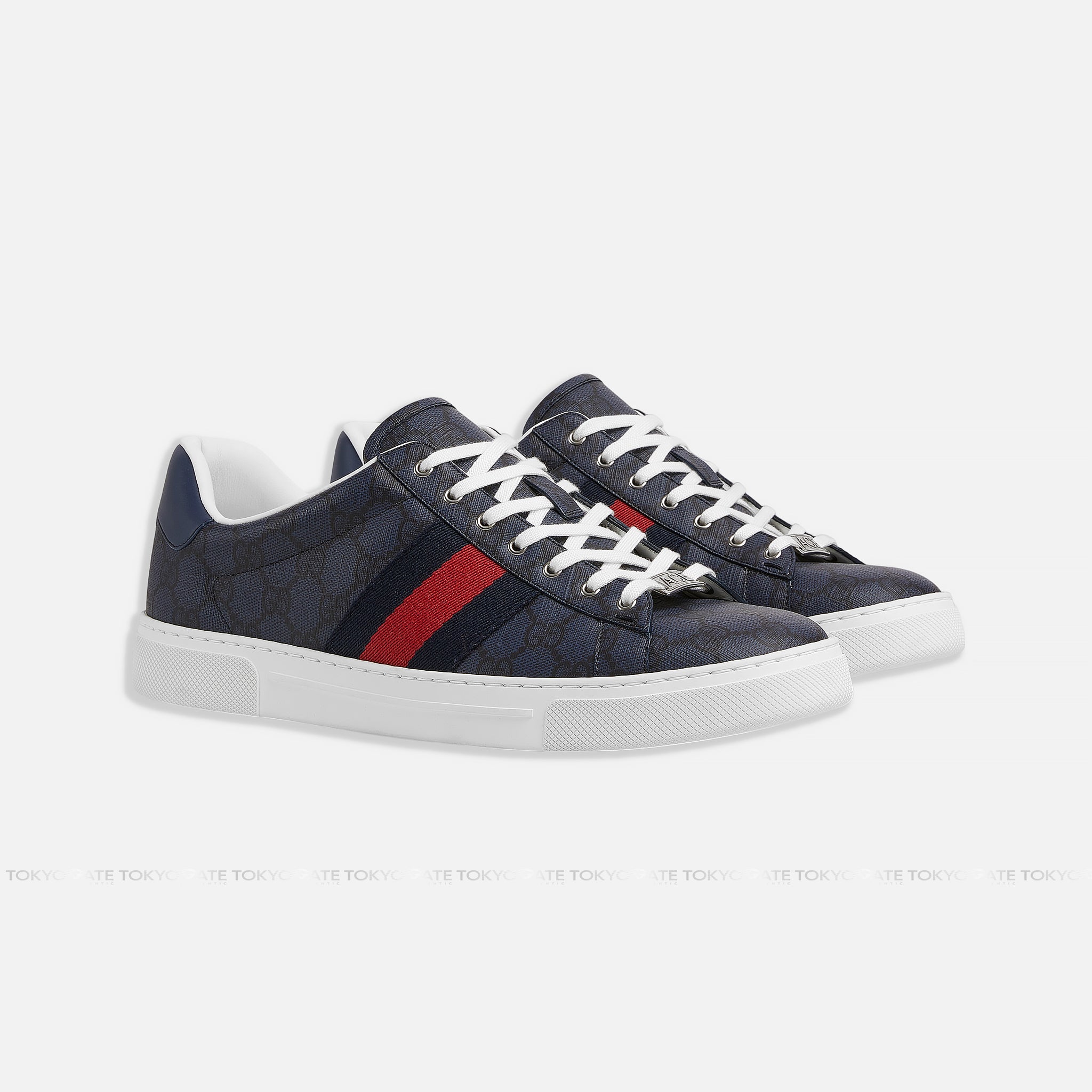 Giày Gucci 760775 JEALM 8741 Ace Sneaker Blue GG Supreme