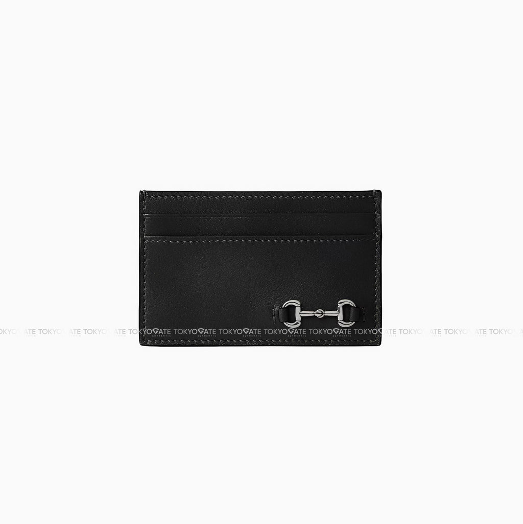Ví đựng card Gucci 846952 AAFP1 1000 Card Case with Horsebit Black
