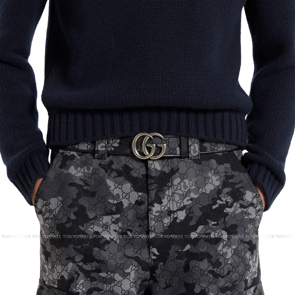 Dây lưng Gucci 858004 AAFWK 8468 GG Marmont Belt Black