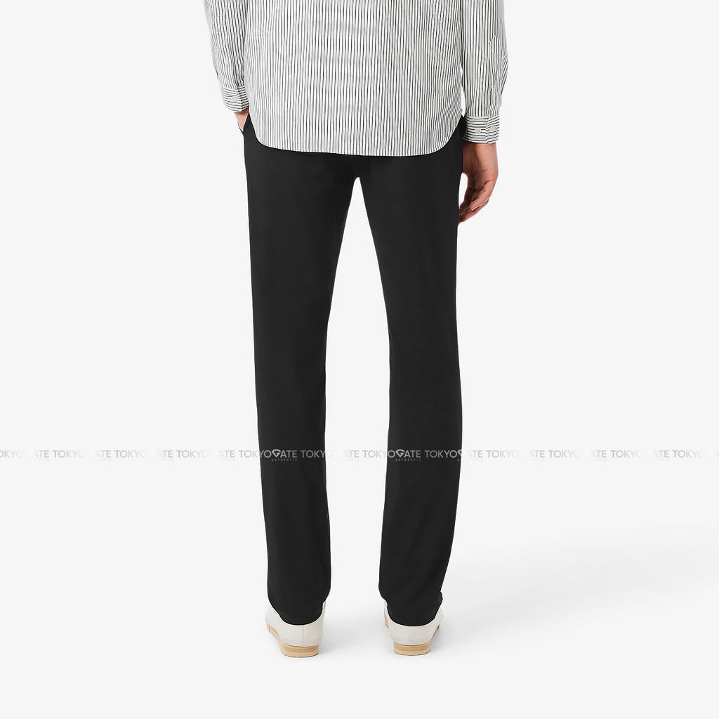 Quần khaki Lacoste HH8513 031 Stretch Cotton Chino Trousers Black Slim Fit