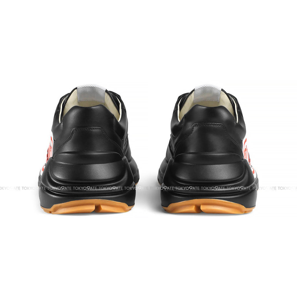 Giày Gucci 523609 DRW00 1000 Rhyton Print Sneakers Black