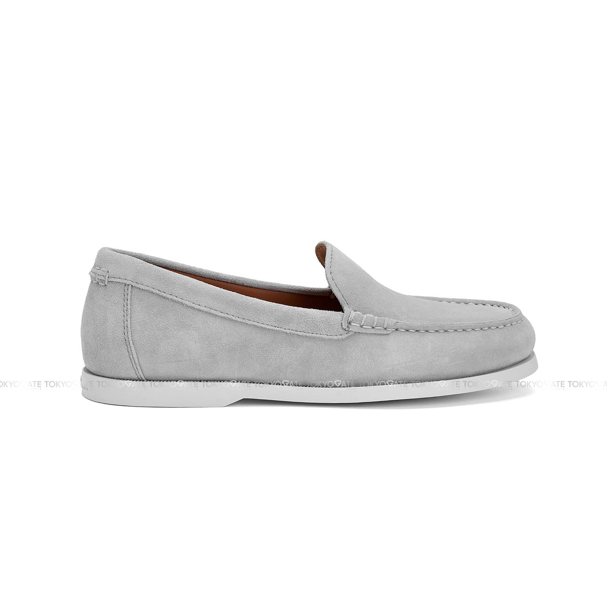 Giày Polo Ralph Lauren 803P09766002 Merton Suede Venetian Loafers Grey Suede