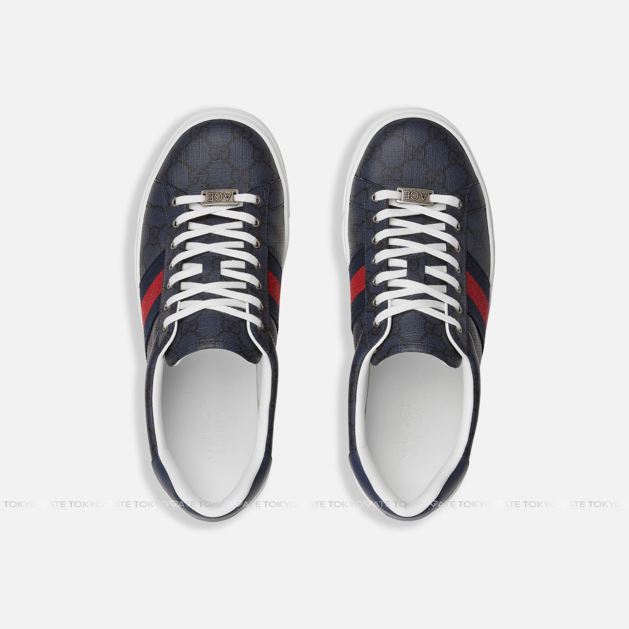 Giày Gucci 760775 JEALM 8741 Ace Sneaker Blue GG Supreme