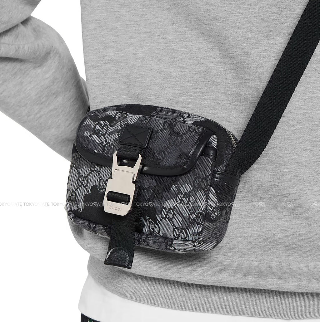 Túi Gucci 855344 FAFH9 8445 GG Shadow Camo Messenger Bag Grey