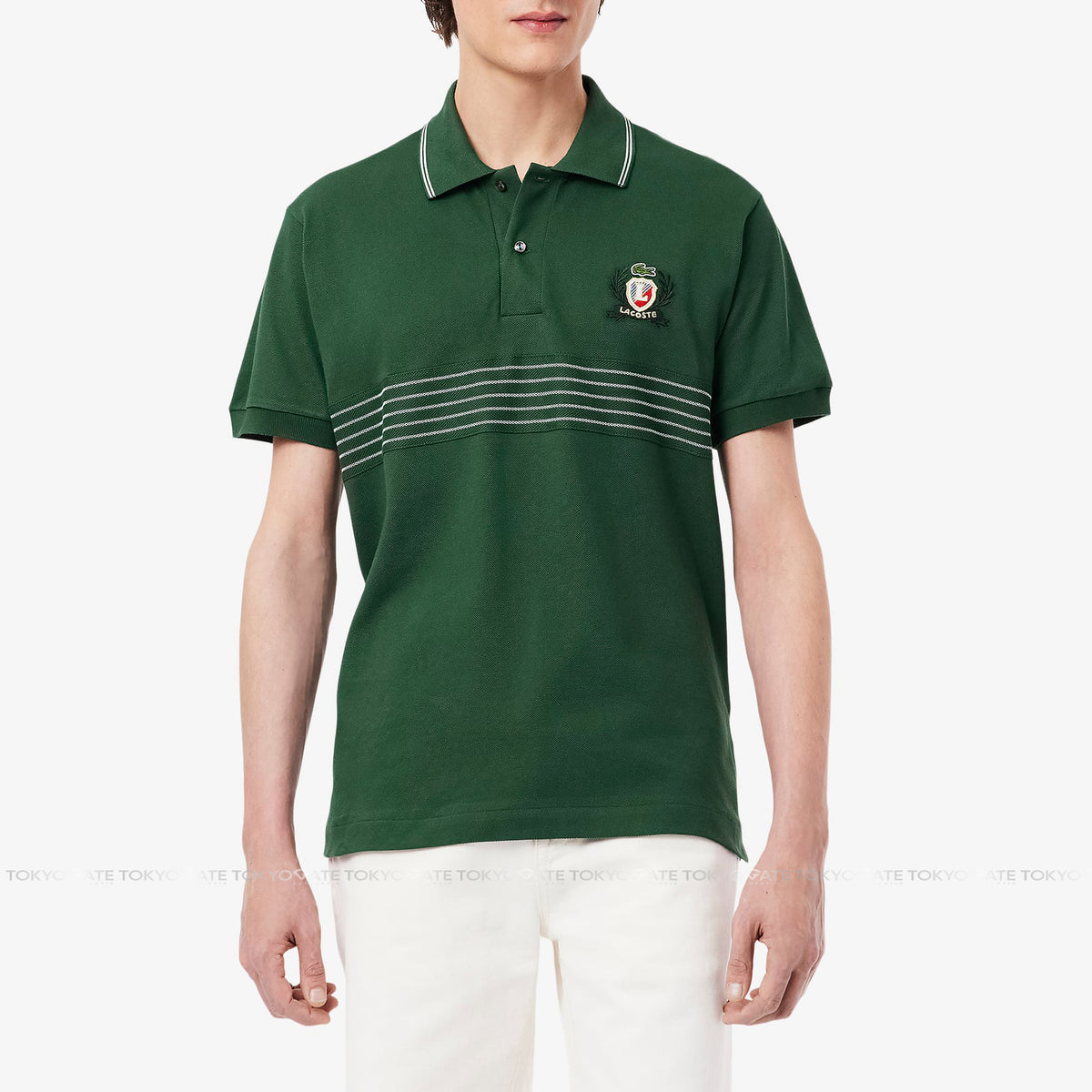 Áo polo Lacoste PH0037 132 Cotton Piqué Light Green Regular Fit Made in France