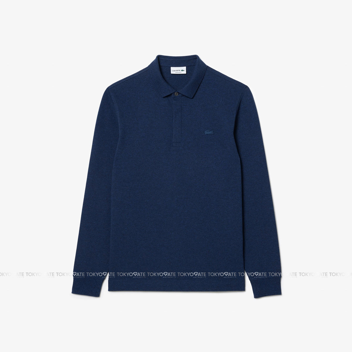 Áo polo Lacoste LS PH2481 3GF Paris Stretch Piqué Blue Chine Regular Fit