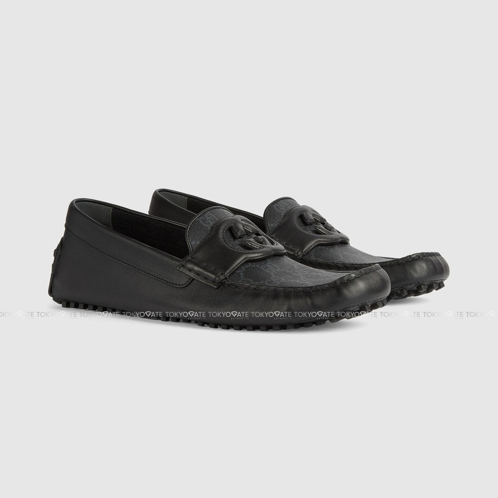 Giày Gucci 730148 AAB7Z 1000 Interlocking G Driver Black