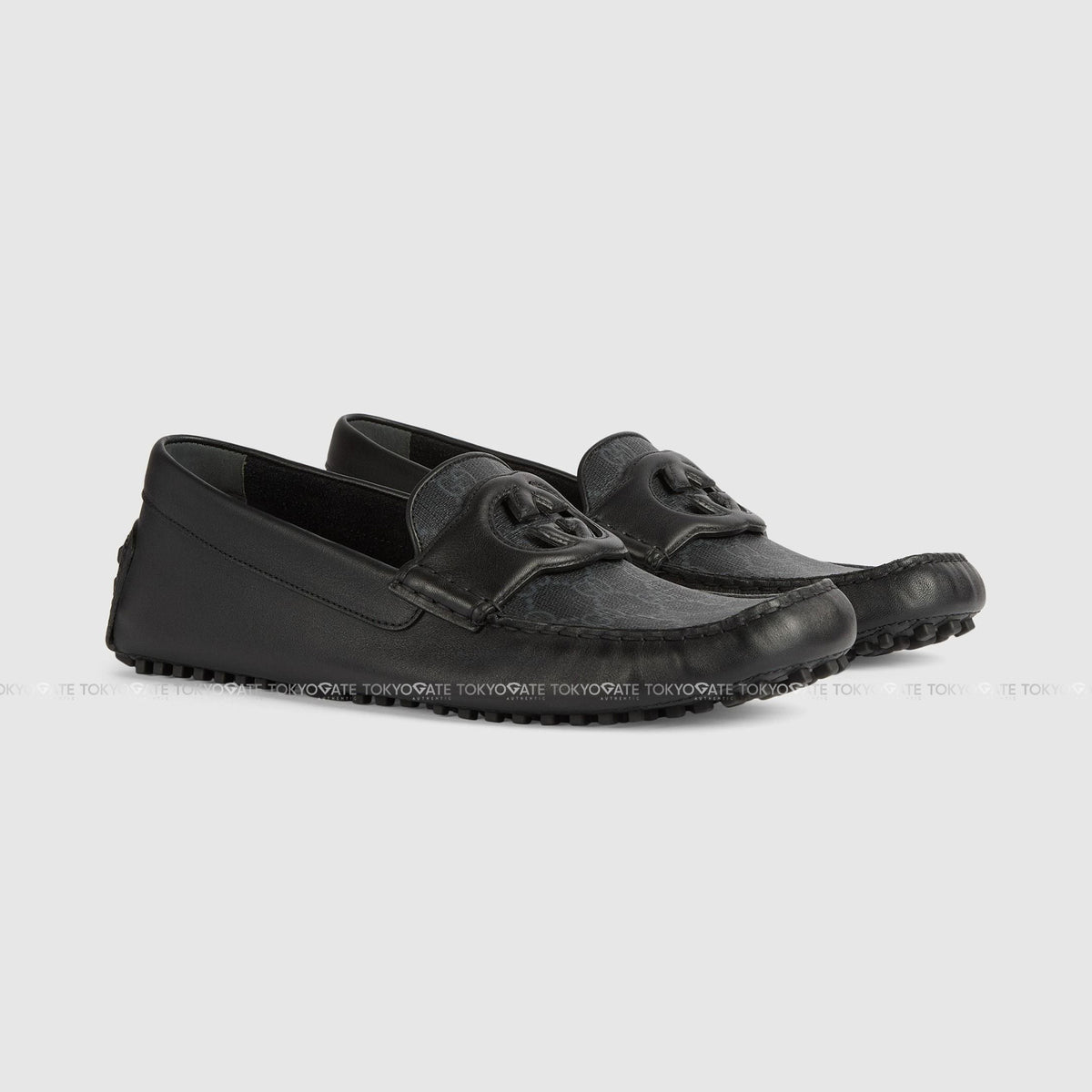 Giày Gucci 730148 AAB7Z 1000 Interlocking G Driver Black