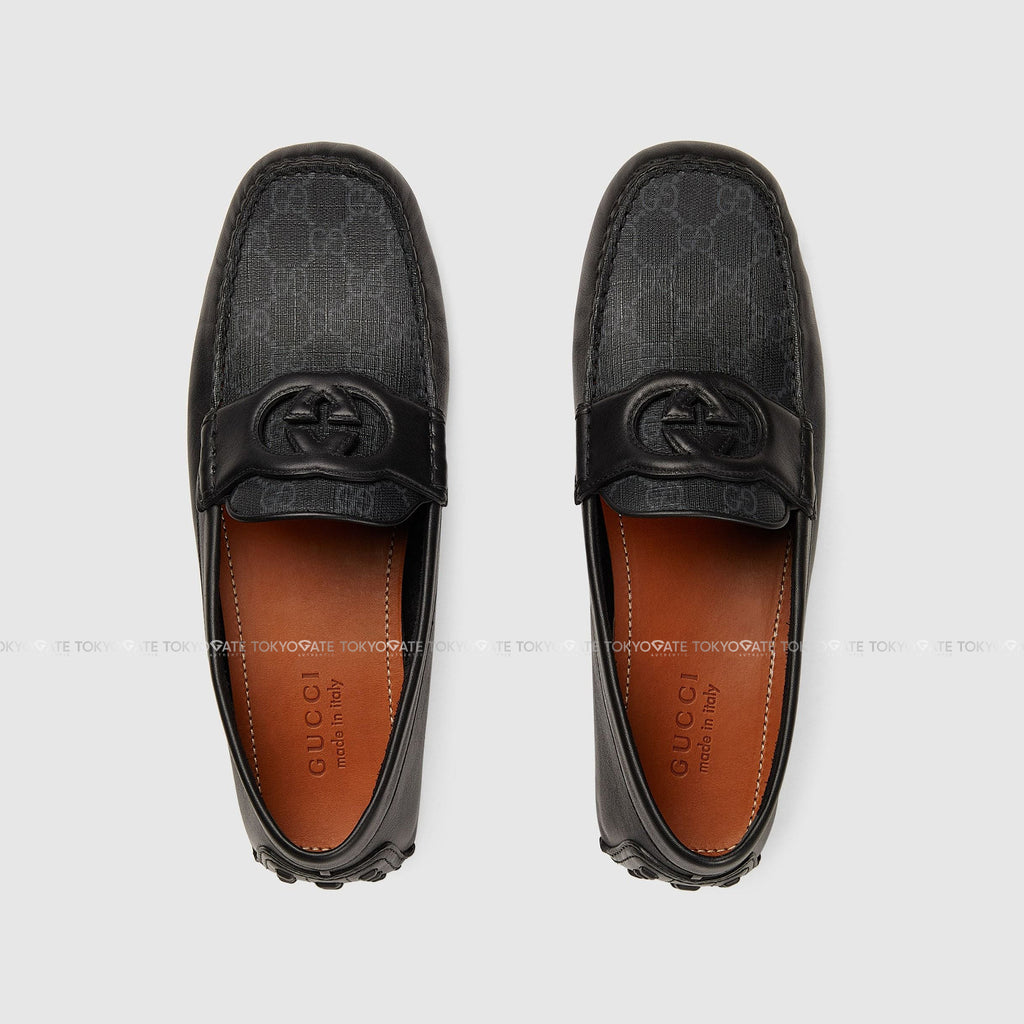 Giày Gucci 730148 AAB7Z 1000 Interlocking G Driver Black