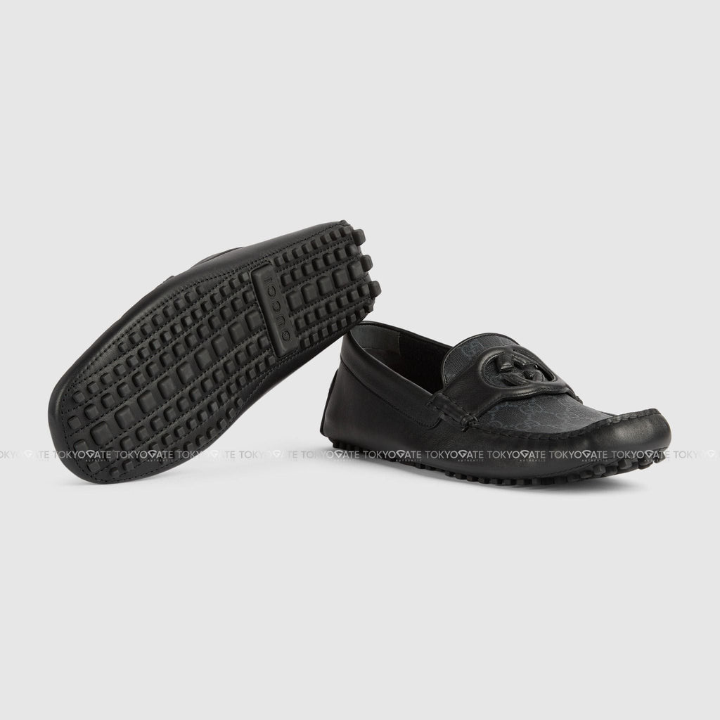 Giày Gucci 730148 AAB7Z 1000 Interlocking G Driver Black