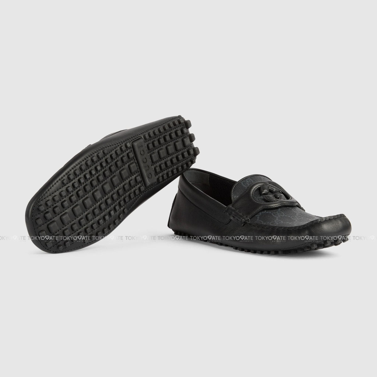 Giày Gucci 730148 AAB7Z 1000 Interlocking G Driver Black