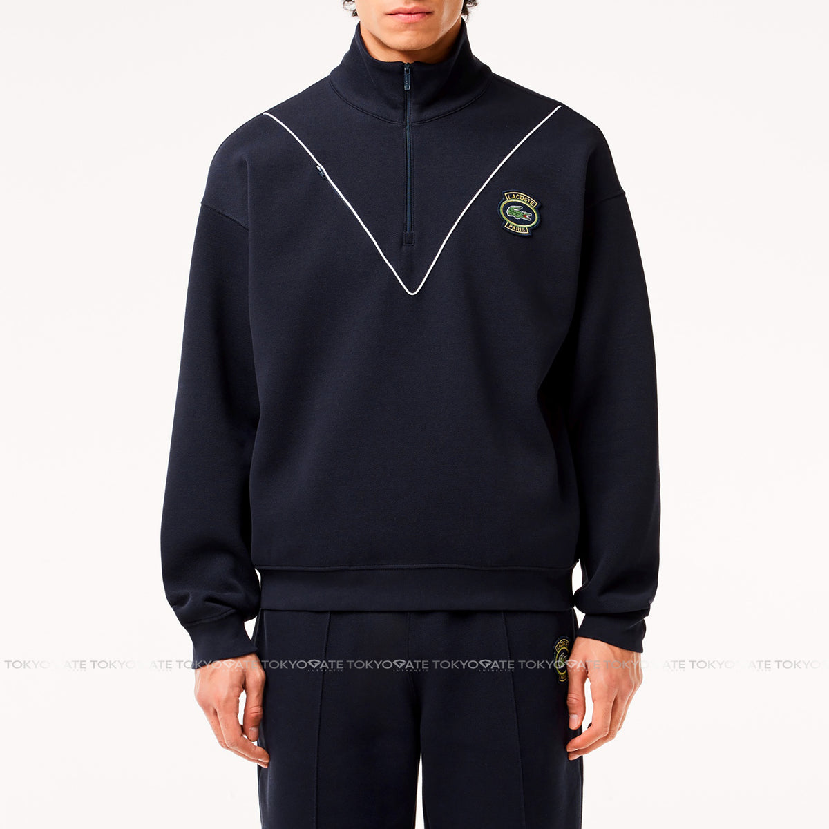 Bộ nỉ Lacoste Zip Neck Organic Cotton HDE