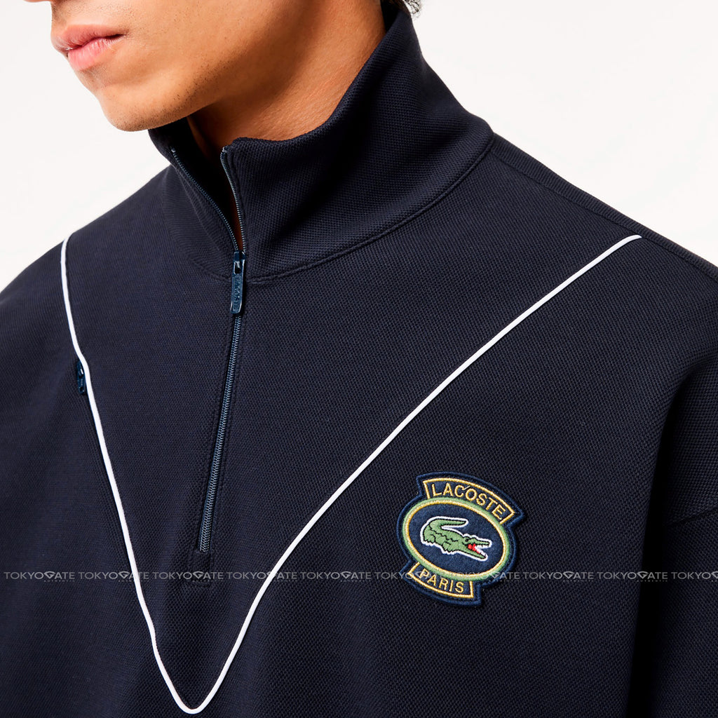 Bộ nỉ Lacoste Zip Neck Organic Cotton HDE