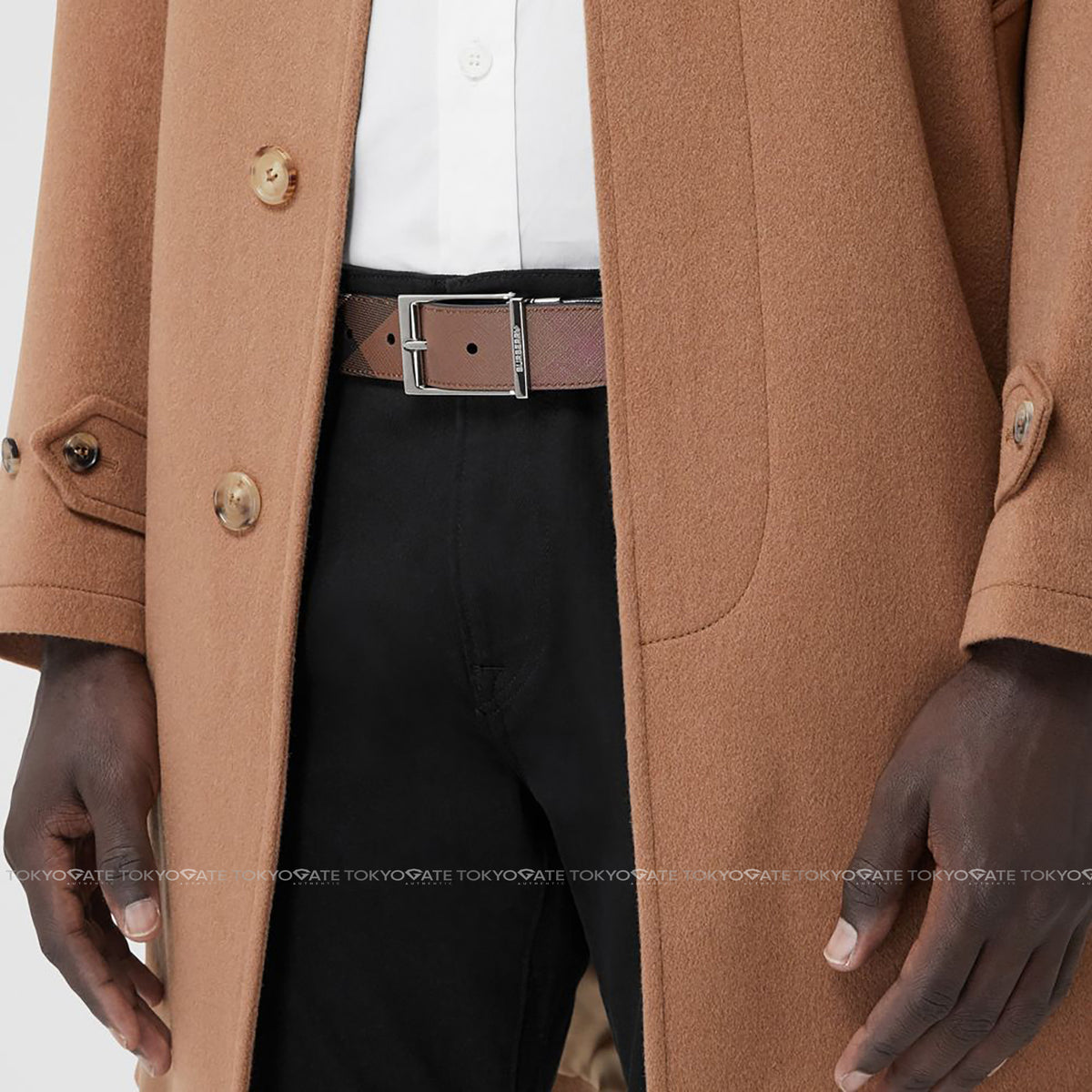 Dây lưng Burberry 80527931 MB Louis35 Dark Birch Brown